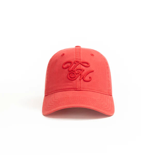 Red Embroidered Script Logo Baseball Cap – Adjustable Classic Fit