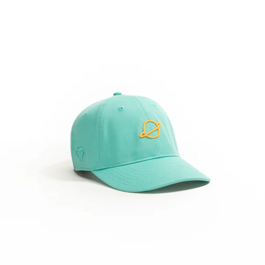 Mint Green Embroidered Planet Baseball Cap – Adjustable Classic Fit