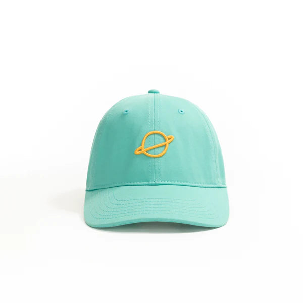 Mint Green Embroidered Planet Baseball Cap – Adjustable Classic Fit