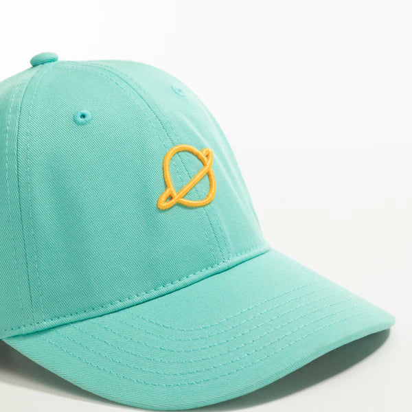 Mint Green Embroidered Planet Baseball Cap – Adjustable Classic Fit